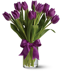Passionate Purple Tulips from Westbury Floral Designs in Westbury, NY